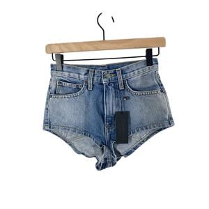NWT Carmar Los Angelos  High Rise SZ 23 Lennox Shorts Y2K Denim Micro Concert